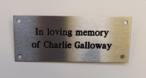 Stainless Bench plaque